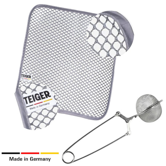 Teiger Mini Bundle Single - 1 x Teigreinigungstuch + Mehlsieb Teigtuch Teigreiniger