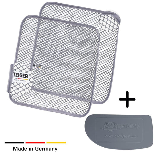 Teiger Bundle Teigreinigungstuch (Doppelpack) + Teigschaber Teiger Tuch