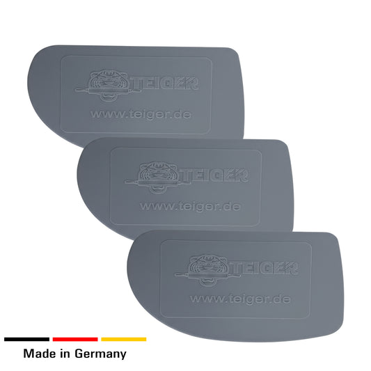 3 x Schab-Teiger: Teigschaber / Teigkarte