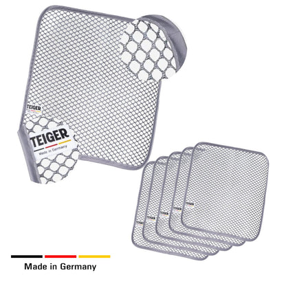 5er-Set Teiger® Reinigungstücher mit offener Netzstruktur – Made in Germany