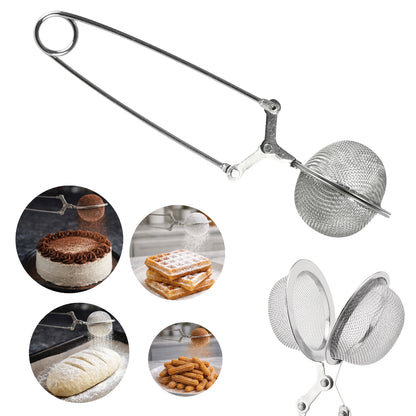 Teiger® Edelstahl-Feinsieb für Mehl, Kakao und Puderzucker