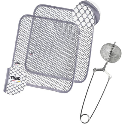 Teiger® Back Bundle mit Reinigungstüchern und Feinsieb im Überblick