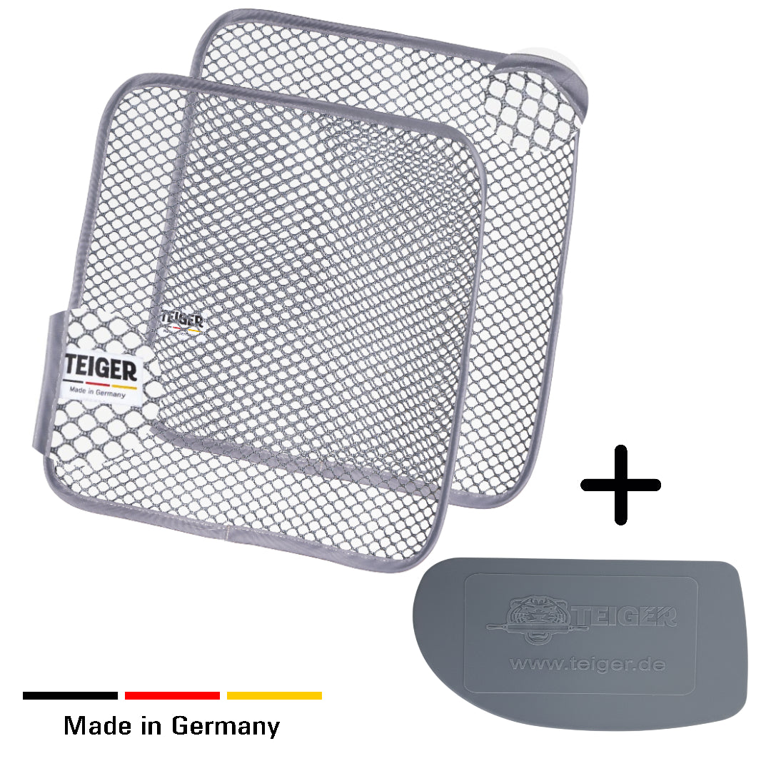 Teiger Bundle Teigreinigungstuch (Doppelpack) + Teigschaber
