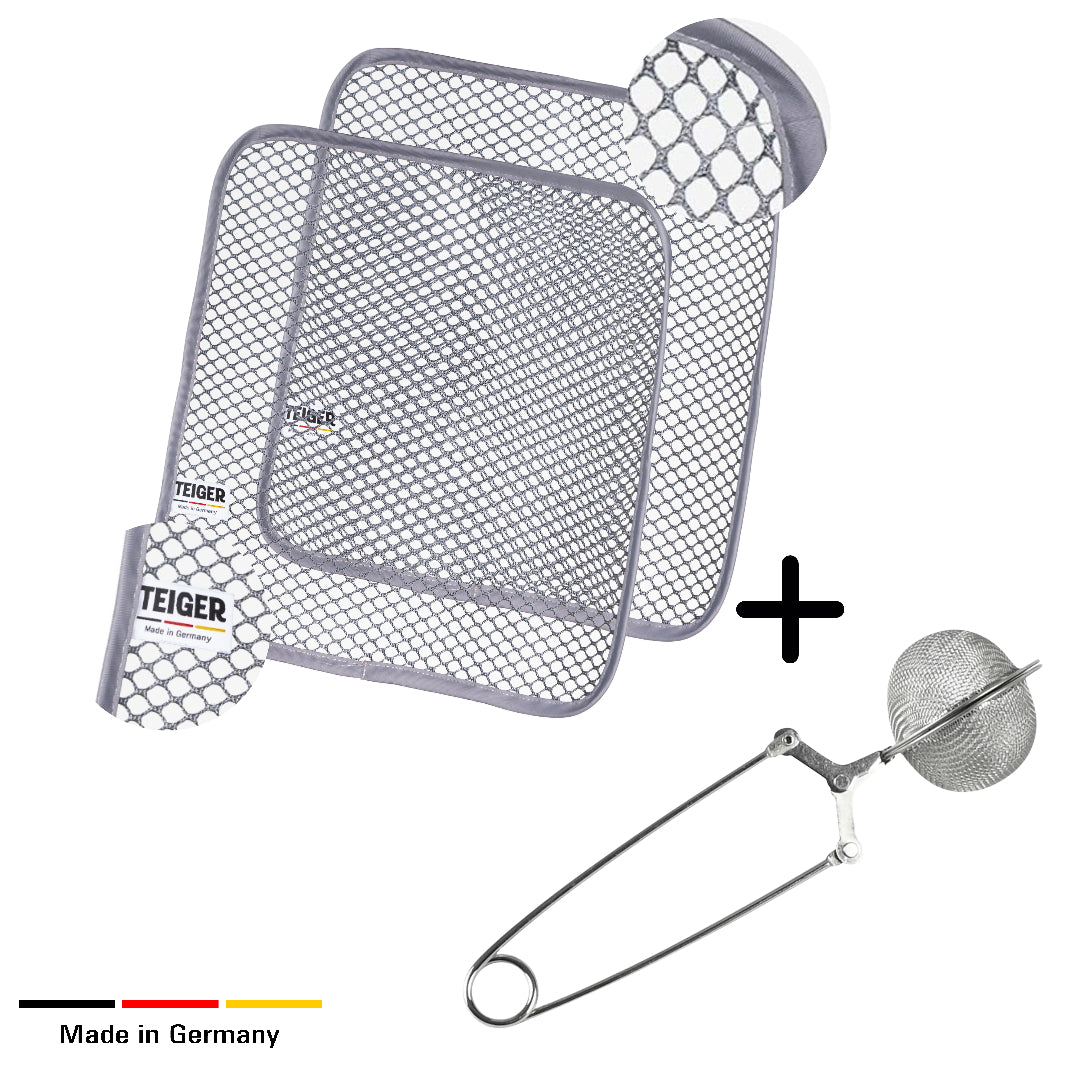 Teiger Back Bundle: 2 x Teigreinigungstuch (Doppelpack) + Feinsieb Teigtuch Teigreiniger