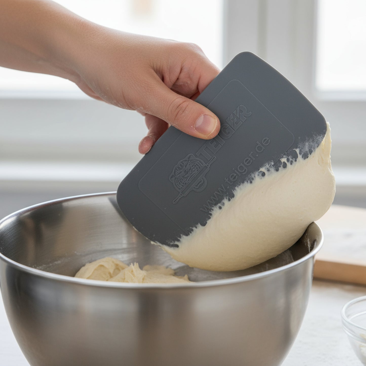 3 x Schab-Teiger: Teigschaber / Teigkarte